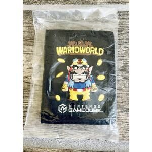 Wario World Wallet w/Keyring Nintendo Gamecube Promo 2003 NEW In Plastic